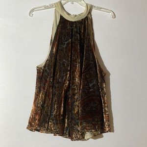 Free People Racer Back Velvet Camisole